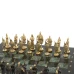 Шахматы "Русь" фигуры бронза доска 40х40 шабровский змеевик