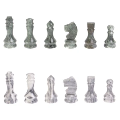 Шахматы нарды шашки каменные мрамор змеевик Звезда