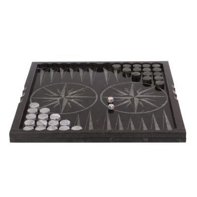 Шахматы нарды шашки каменные мрамор змеевик Звезда