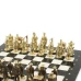 Шахматы подарочные каменные Русь 40 см мрамор змеевик