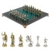 Шахматы подарочные Римские воины из змеевика 28 см