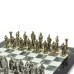 Шахматы подарочные Александр Македонский" доска 36х36 см мрамор / змеевик