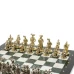 Шахматы "Средневековье" доска 44х44 см мрамор / змеевик