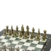 Шахматы подарочные "Рыцари" доска 36х36 мрамор змеевик