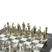 Шахматы "Греко-Римская война" 32х32 см из змеевика и мрамора