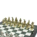 Шахматы "Рыцари крестоносцы" доска 44х44 см из мрамора и змеевика