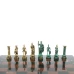 Шахматы "Древний Рим" фигуры бронза / патина 44х44 см лемезит