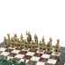 Шахматы "Древний Рим" фигуры бронза / патина 44х44 см лемезит мрамор