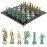 Шахматы каменные "Древний Рим" фигуры бронза / патина 44х44 см серый мрамор Шахматы каменные "Древний Рим" фигуры бронза / патина 44х44 см серый мрамор