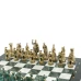 Шахматы "Древний Рим" фигуры бронза / патина 44х44 см мрамор змеевик