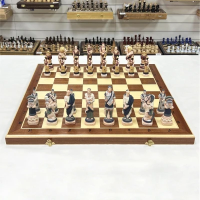 Шахматы подарочные Спартак полистоун большие