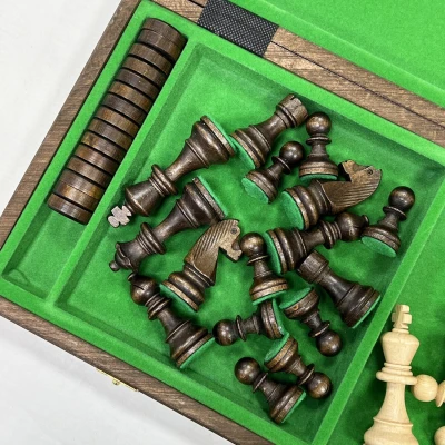 Шахматы Шашки «Фигурные» Мадон