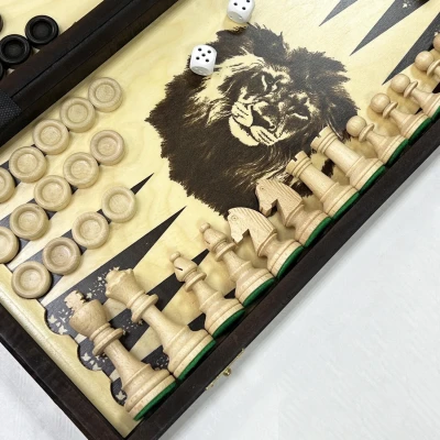 Шахматы, нарды, шашки Путешествие большие Мадон