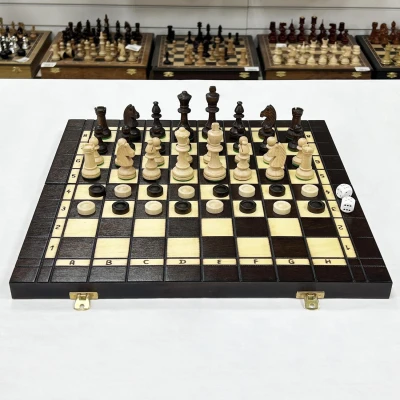 Шахматы, нарды, шашки Путешествие большие Мадон