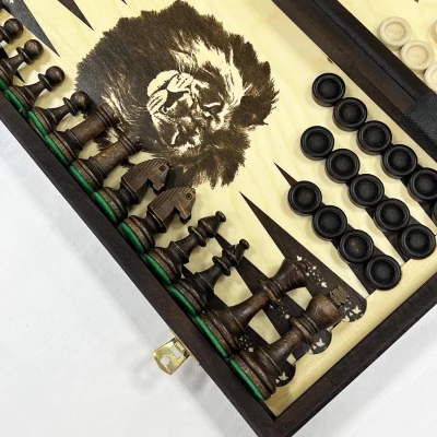 Шахматы, нарды, шашки Путешествие большие Мадон