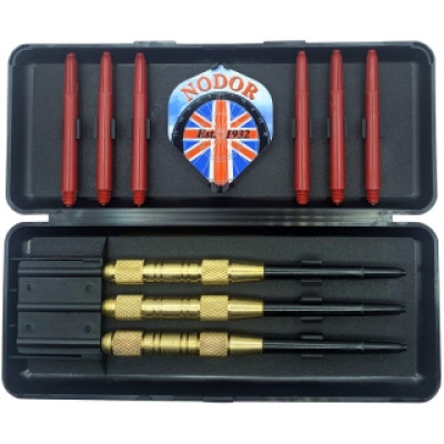 Набор из дротиков Nodor Javelin Brass steeltip 24gr и аксессуаров