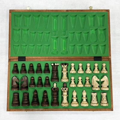 Шахматы подарочные деревянные Амбассадор большие 52 см