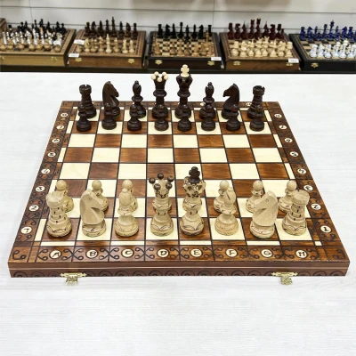 Шахматы подарочные деревянные Амбассадор большие 52 см