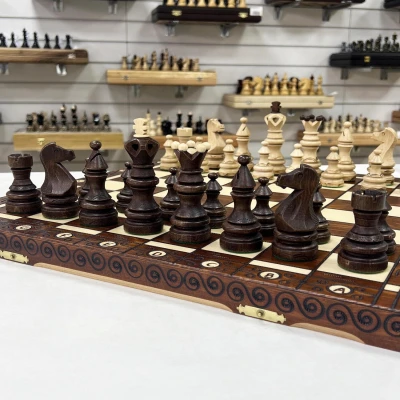 Шахматы подарочные деревянные Император большие