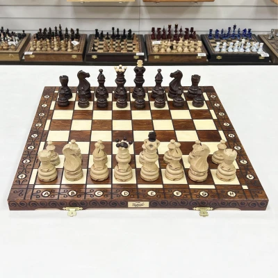 Шахматы подарочные деревянные Император большие