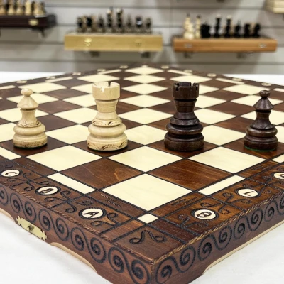 Шахматы подарочные деревянные Император большие