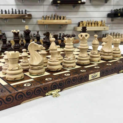 Шахматы подарочные деревянные Император большие