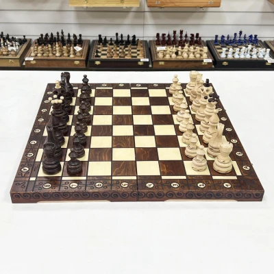 Шахматы подарочные деревянные Император большие