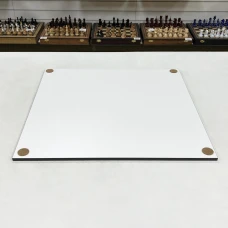 Шахматная доска нескладная черно белая 49 см