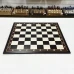 Шахматная доска нескладная черно белая 49 см