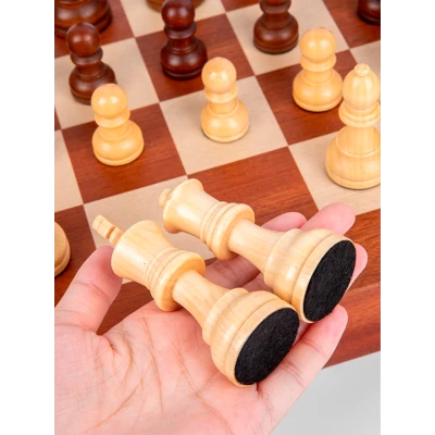 Шахматы турнирные Стаунтон 6 для детей и взрослых с ячейками