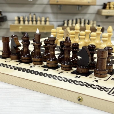 Шахматы нарды шашки для детей Игра три в одном 400*200*36