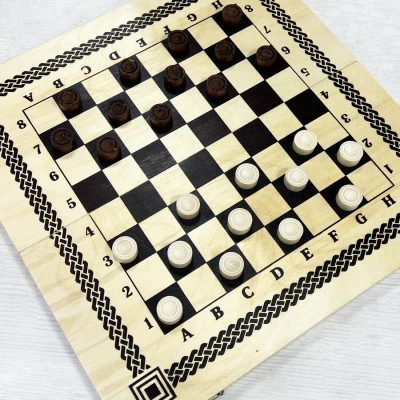 Шахматы нарды шашки для детей Игра три в одном 400*200*36
