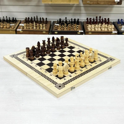 Шахматы нарды шашки для детей Игра три в одном 400*200*36