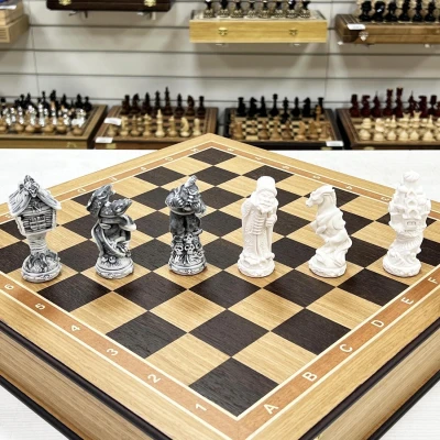 Шахматы Русские сказки в дубовом ларце