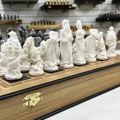 Шахматы Русские сказки в дубовом ларце