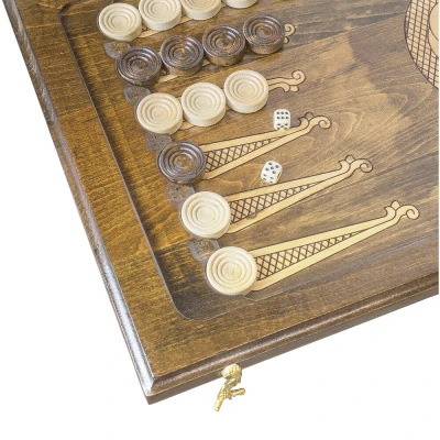 Нарды резные "Герб РФ 3" 60, Ustyan