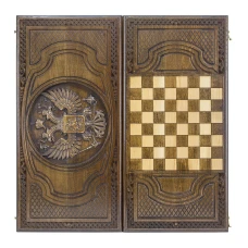 Нарды резные "Герб РФ 3" 60, Ustyan