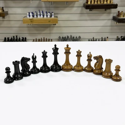 Шахматные фигуры 1850 года (репродукция) утяжеленные без доски