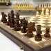 Шахматы шашки магнитные набор 2 в 1 орех 39 см