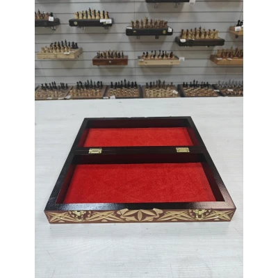 Шахматная доска резная 40см складная