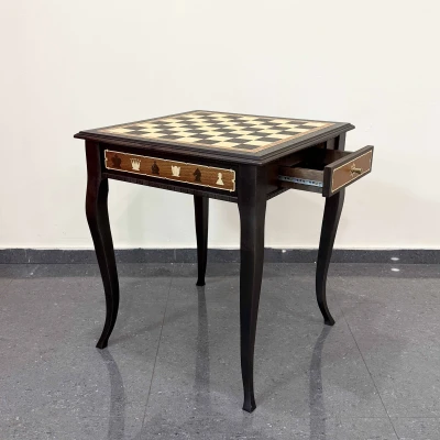 Шахматный стол ручной работы Венге Nadir без фигур