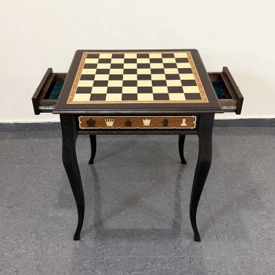 Шахматный стол ручной работы Венге Nadir без фигур