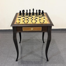Шахматный стол эксклюзивный Венге с фигурами из самшита Стаунтон Royal