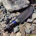 Нож кухонный Пчак 95х18 граб, синий акрил