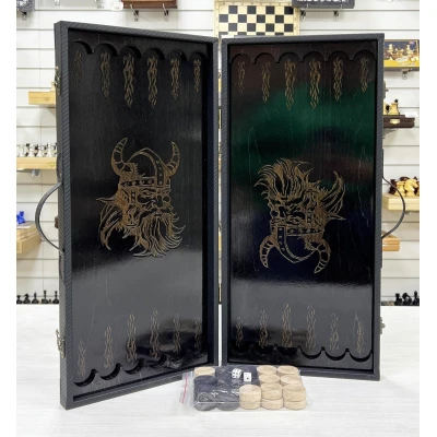 Нарды подарочные Викинг 53 см в дипломате с ручкой