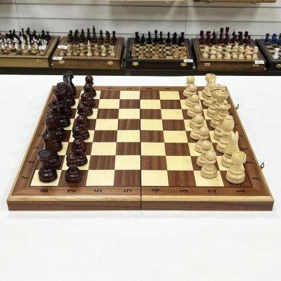 Шахматы деревянные турнирные большие 7 инкрустация