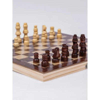 Шахматы нарды шашки деревянные подарочные, настольная игра