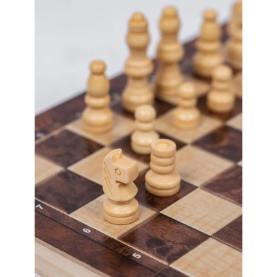 Шахматы нарды шашки деревянные подарочные, настольная игра