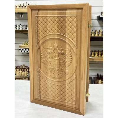 Нарды деревянные подарочные Герб России