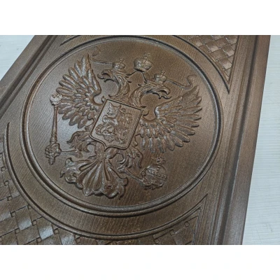 Нарды Герб РФ патина большие